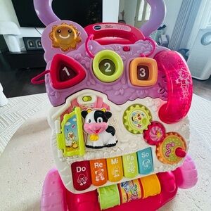 Interactive Pink and White Kids Activity Walker